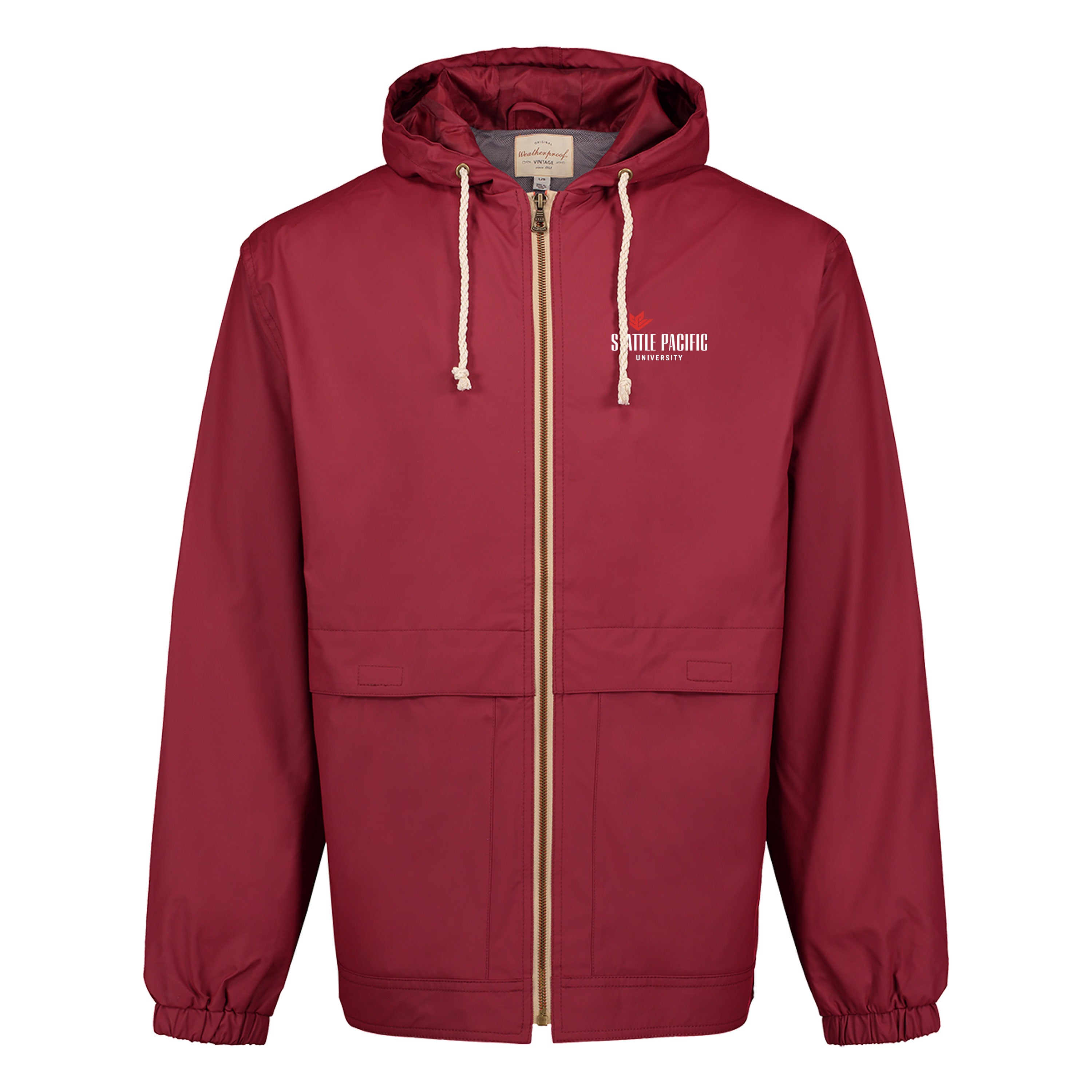 Jacket - Vintage hooded biking red