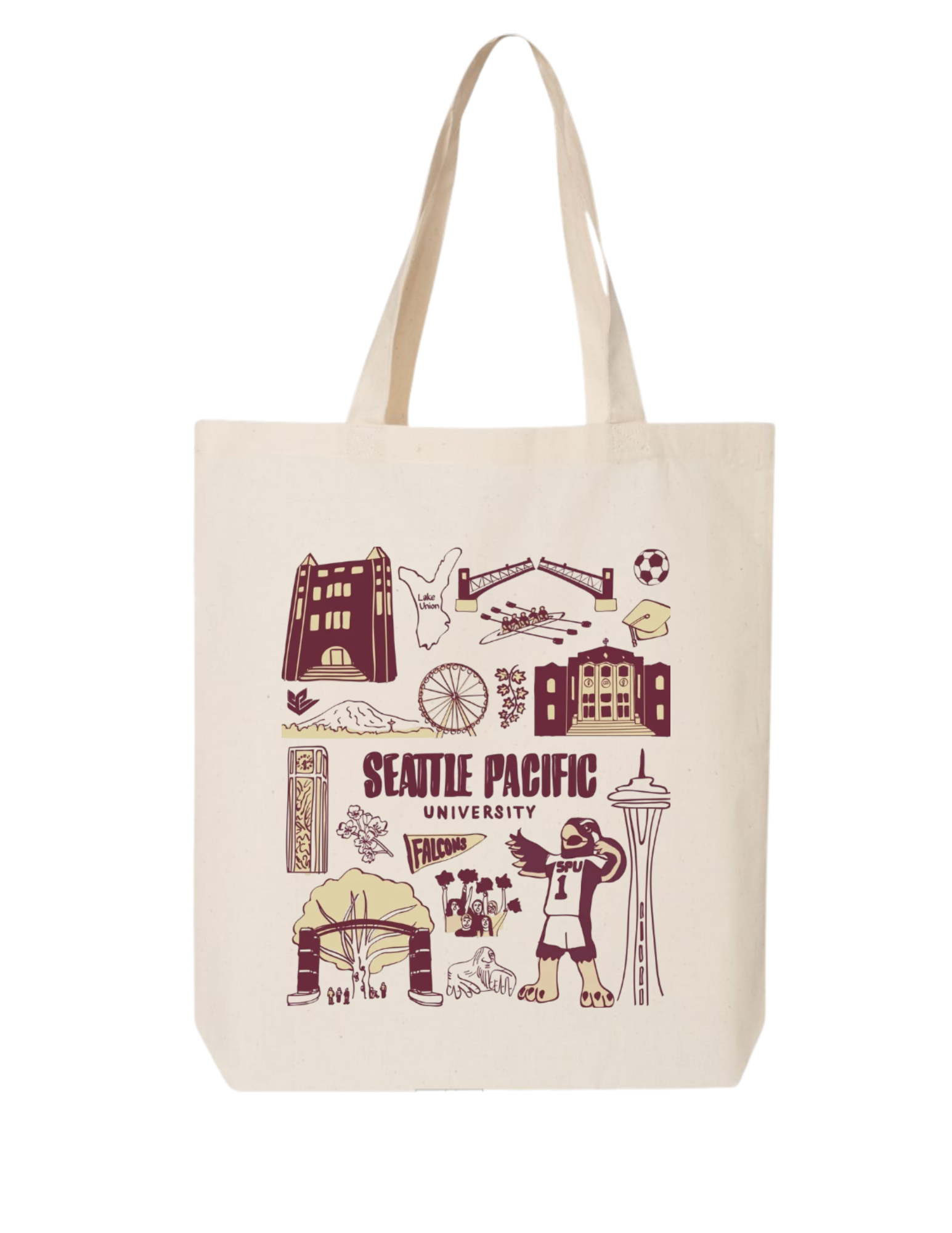 Canvas Tote - SPU Doodle