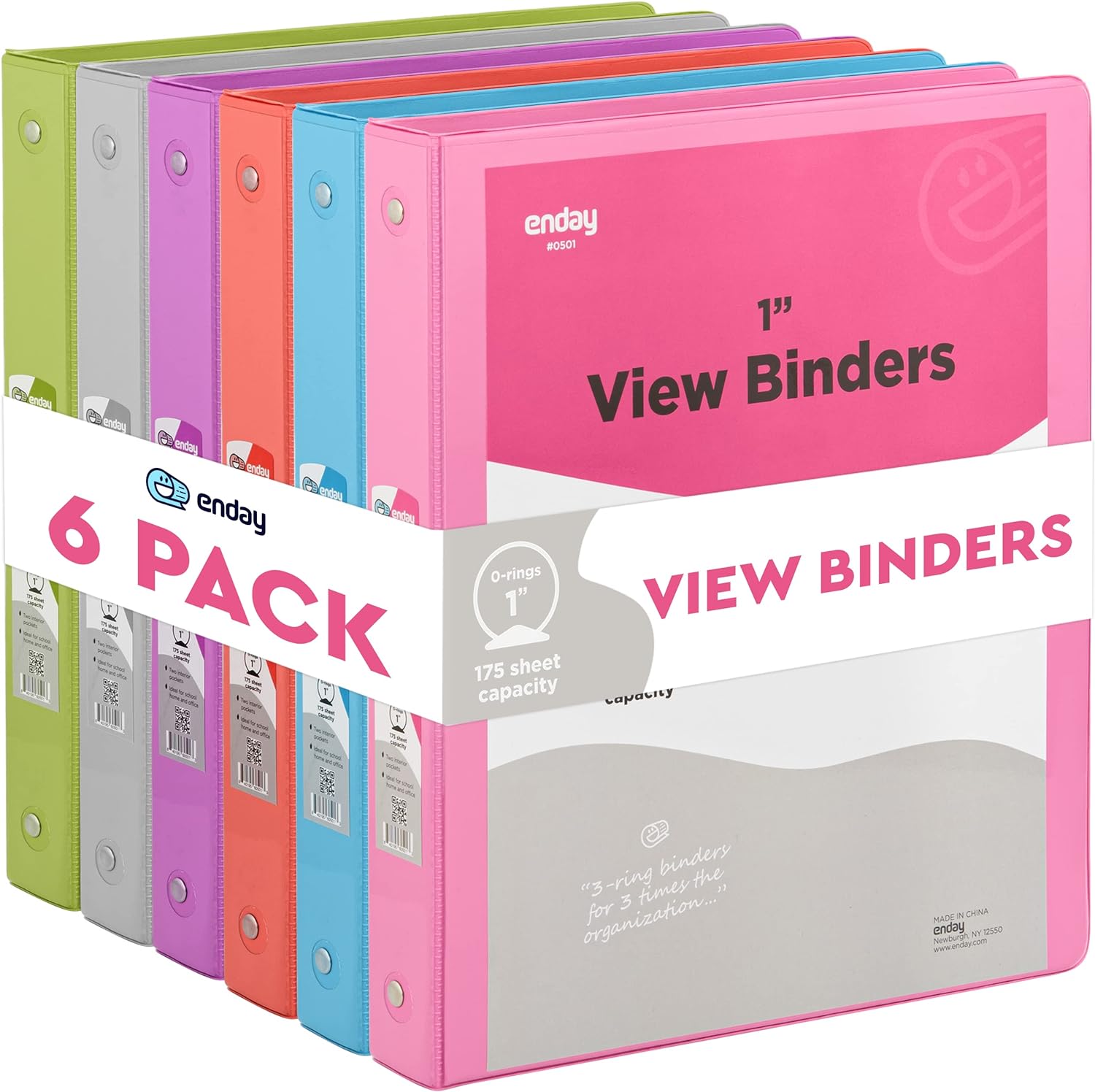 Binder - 3-Ring Binder, 1" Various Colors