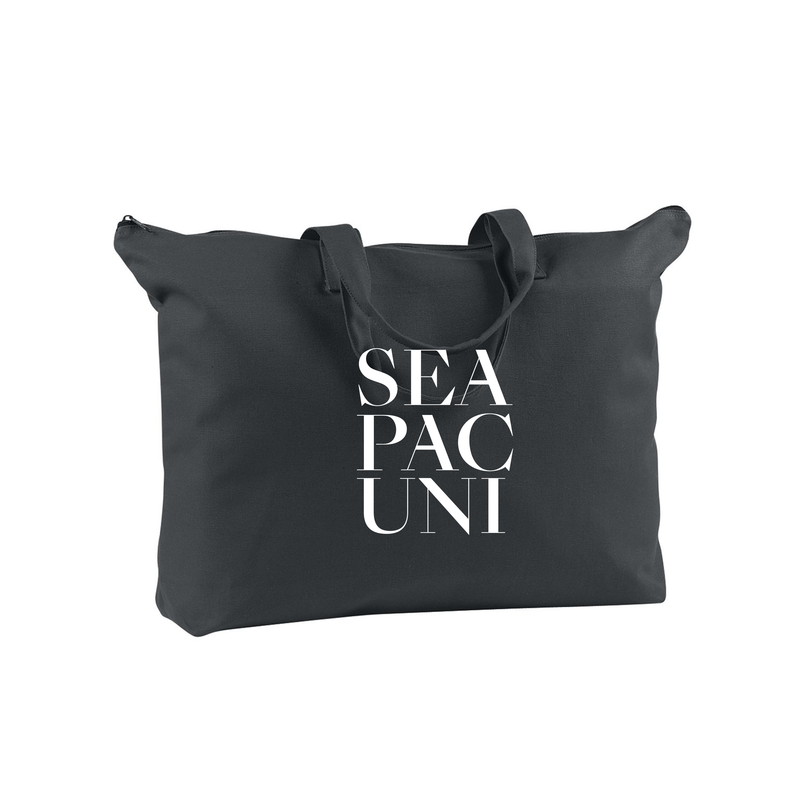 Canvas Zippered Book Tote - SEA PAC UNI