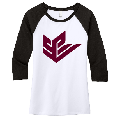 3/4 Sleeve - Raglan Black Flame