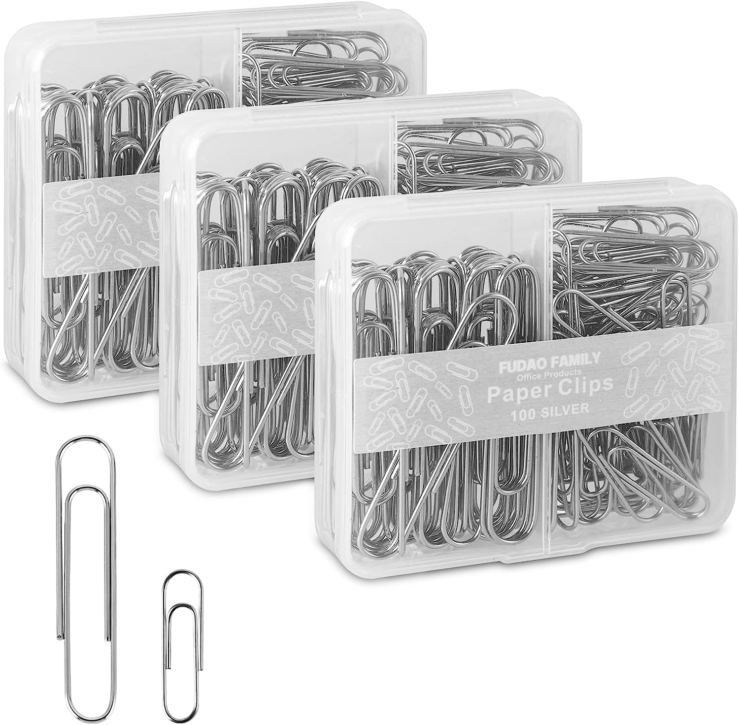 Paper Clips, Box of 100, Assorted Sizes