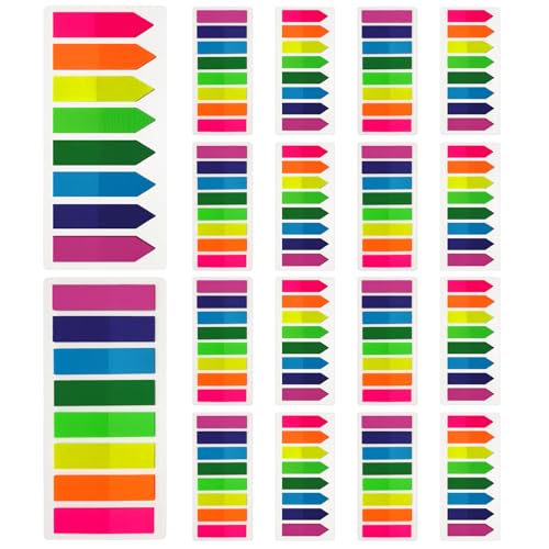 KICNIC Page Markers Colored Sticky Tabs