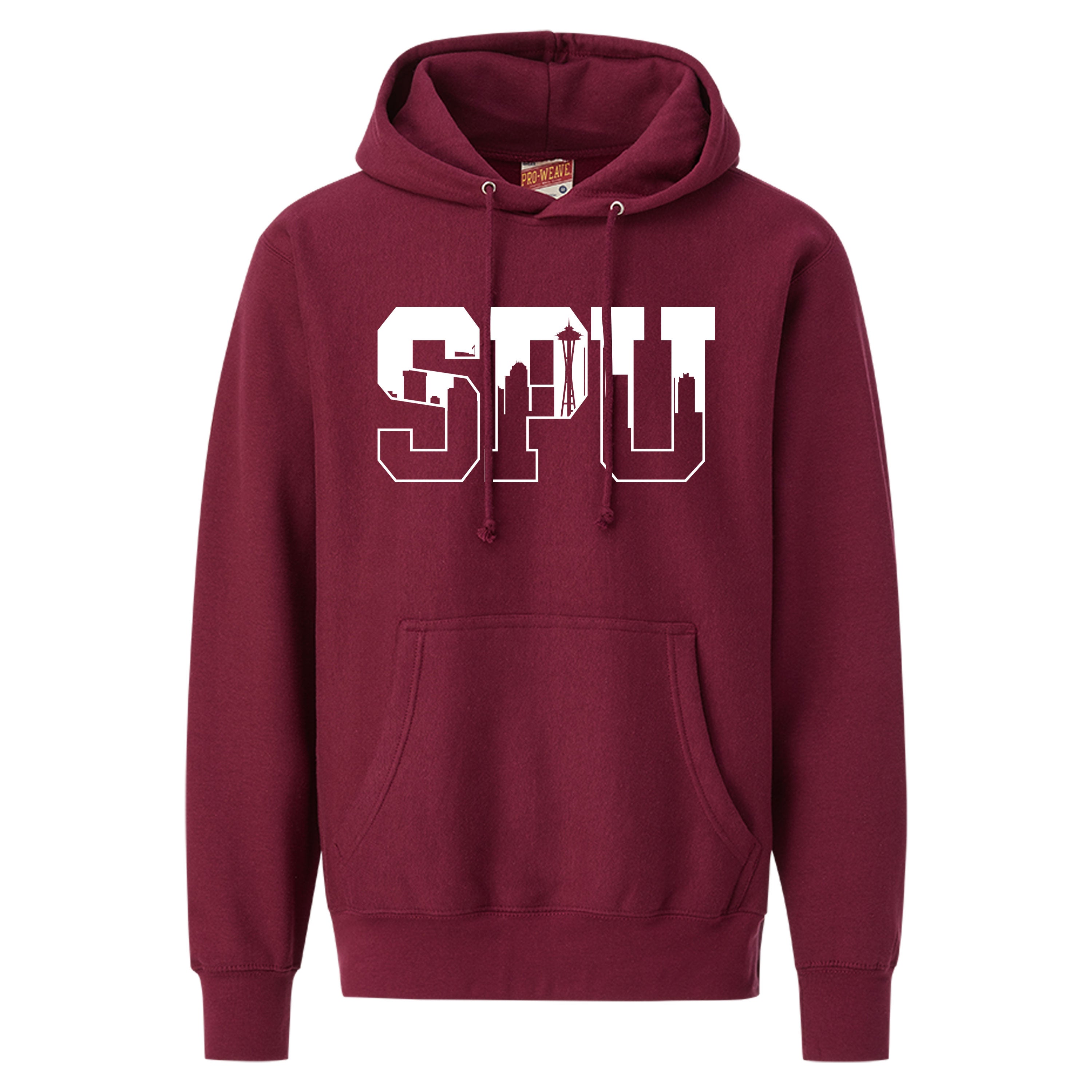 Hoodie - SPU Skyline Maroon