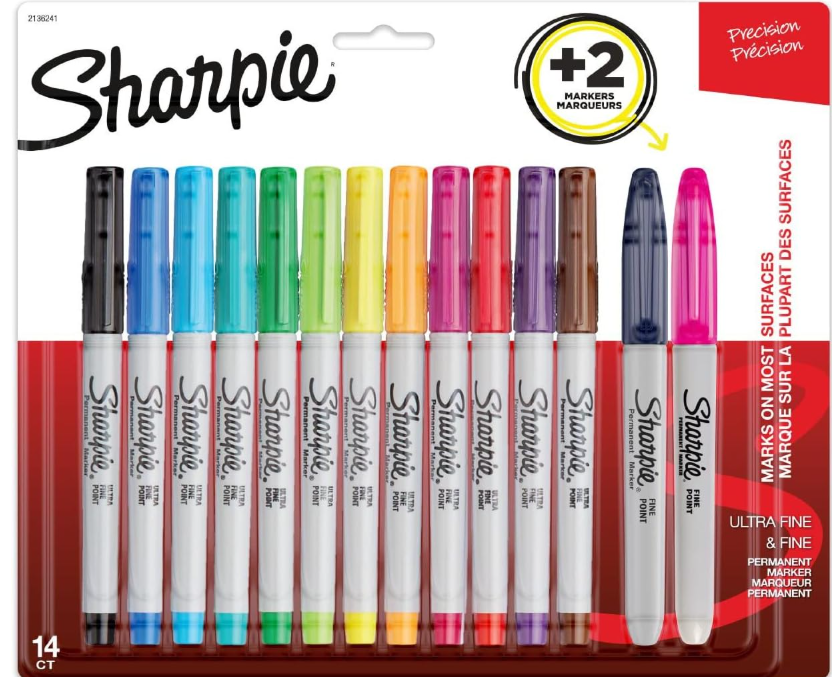Sharpie Permanent Markers, Ultra Fine Point